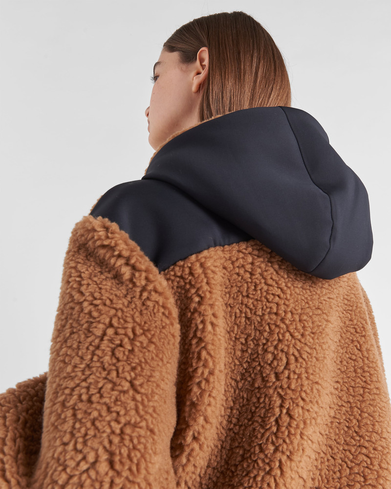 Cropped double fleece jacket 4