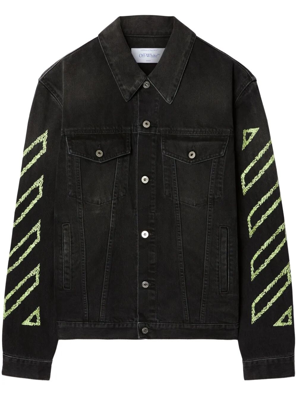Off White Men Diag Arr Outl Den Skate Jacket - 4
