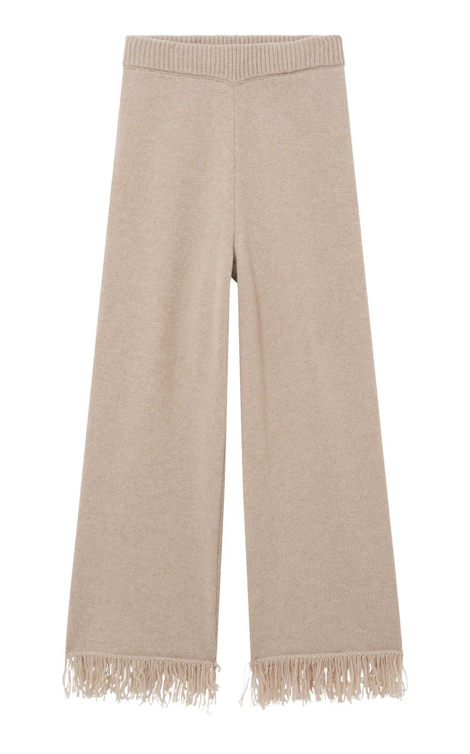 Von Fringed Wool-Cashmere Pants - 1