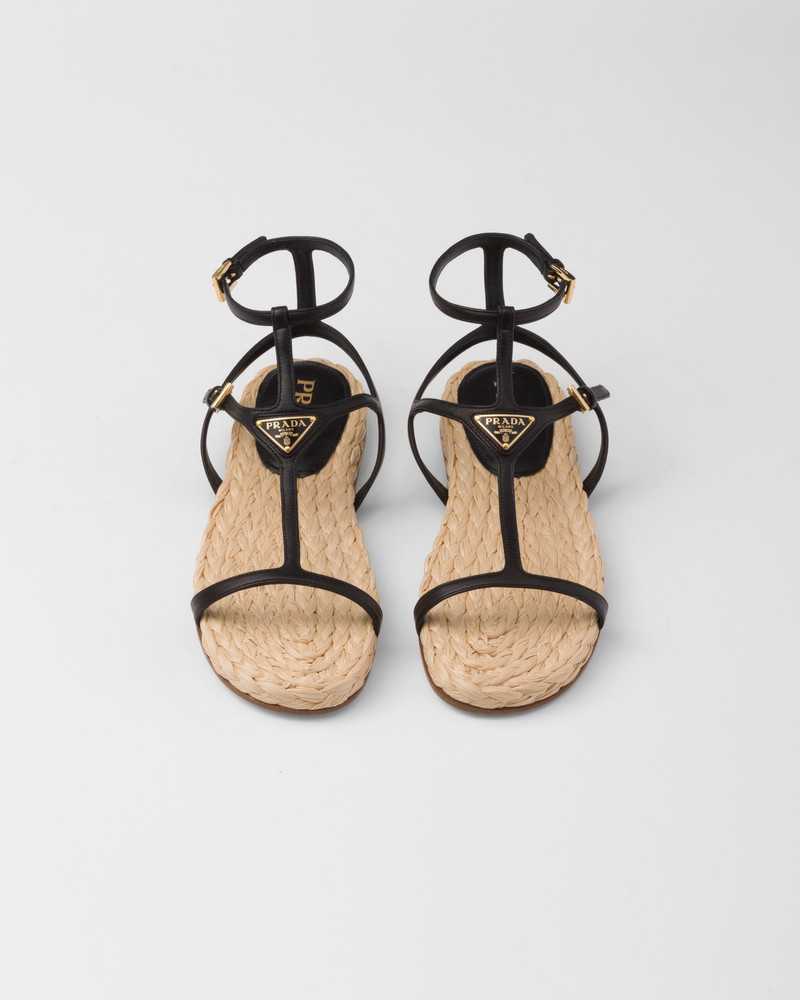 Flat nappa leather sandals 3