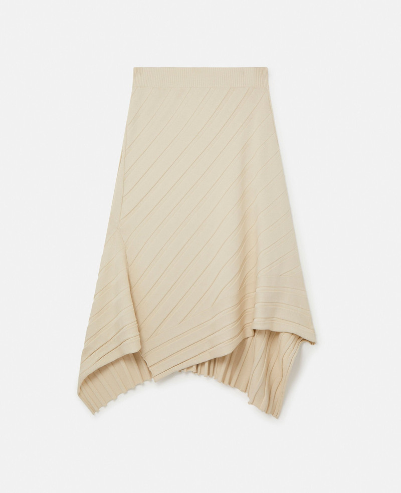 Asymmetric Rib Knit Skirt 1