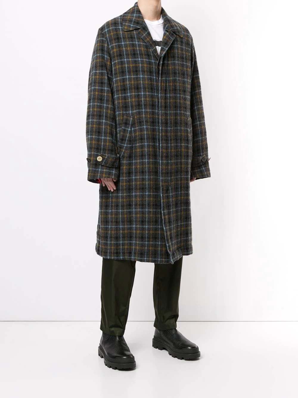 oversized check coat - 3