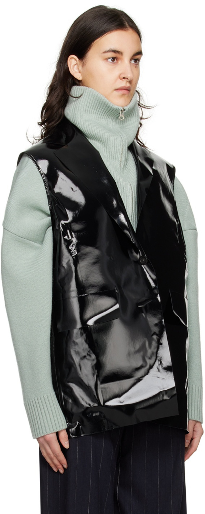 KASSL Editions SSENSE Exclusive Black Blazer outlook