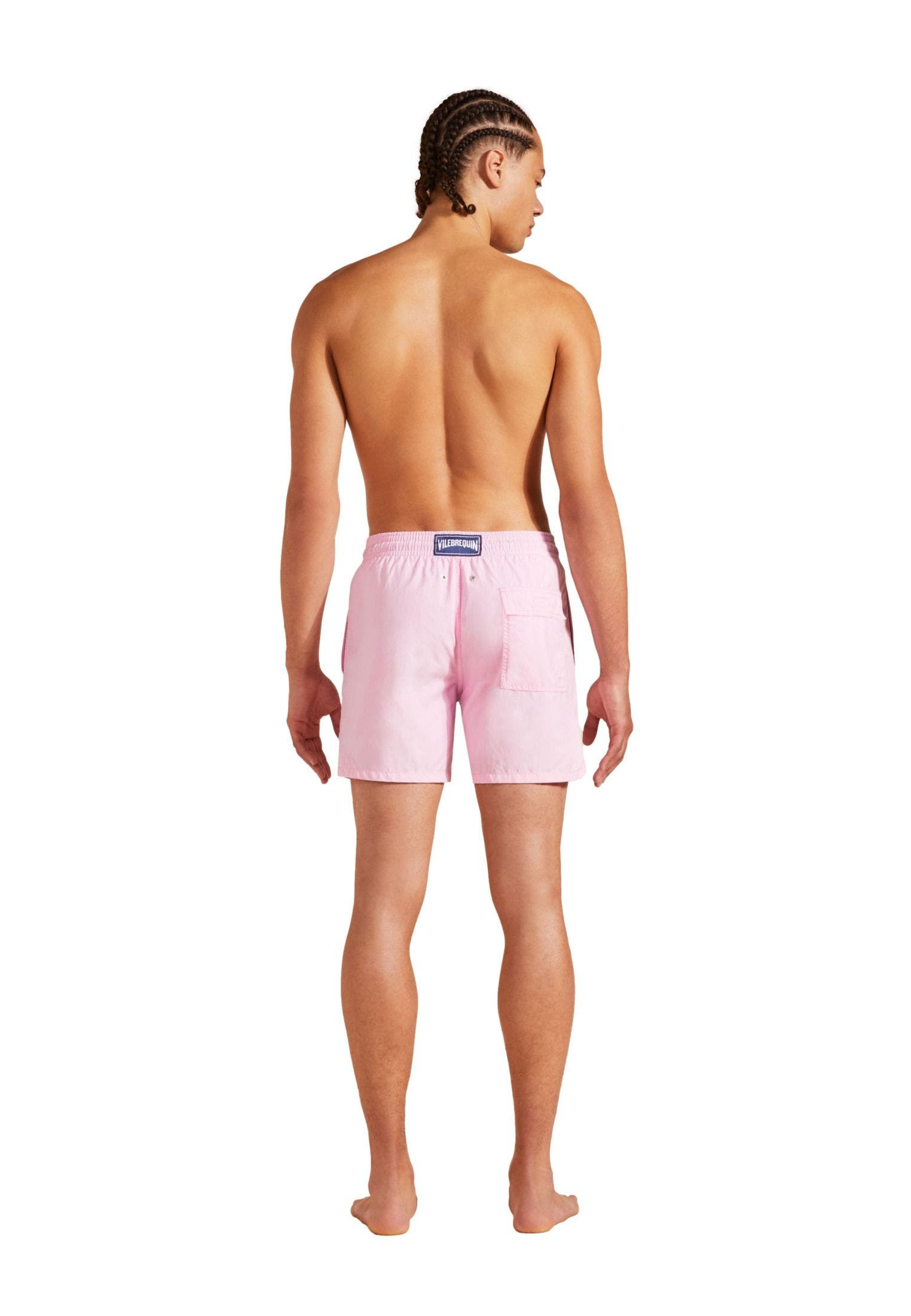 Vilebrequin Men's Solid Recycled Polyamide Swim Shorts in Guimauve at Nordstrom - 6