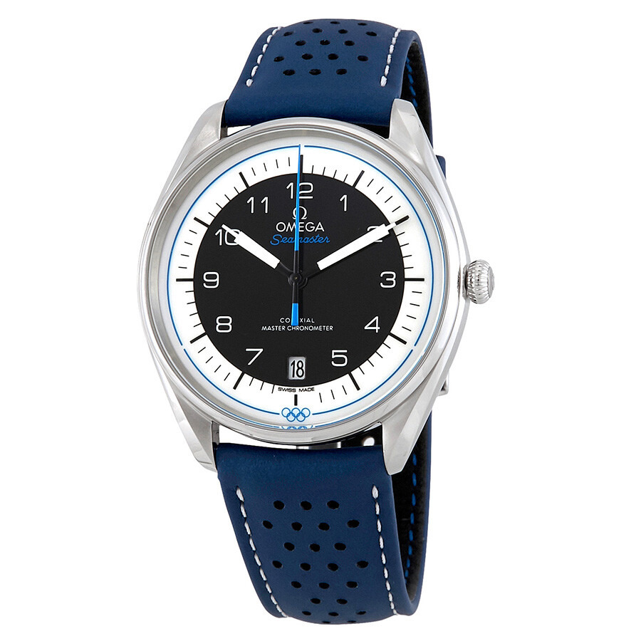 Omega Seamaster Olympic Timekeeper Automatic Blue Leather Men's Limited Edition Watch 522.32.40.20.0 - 1