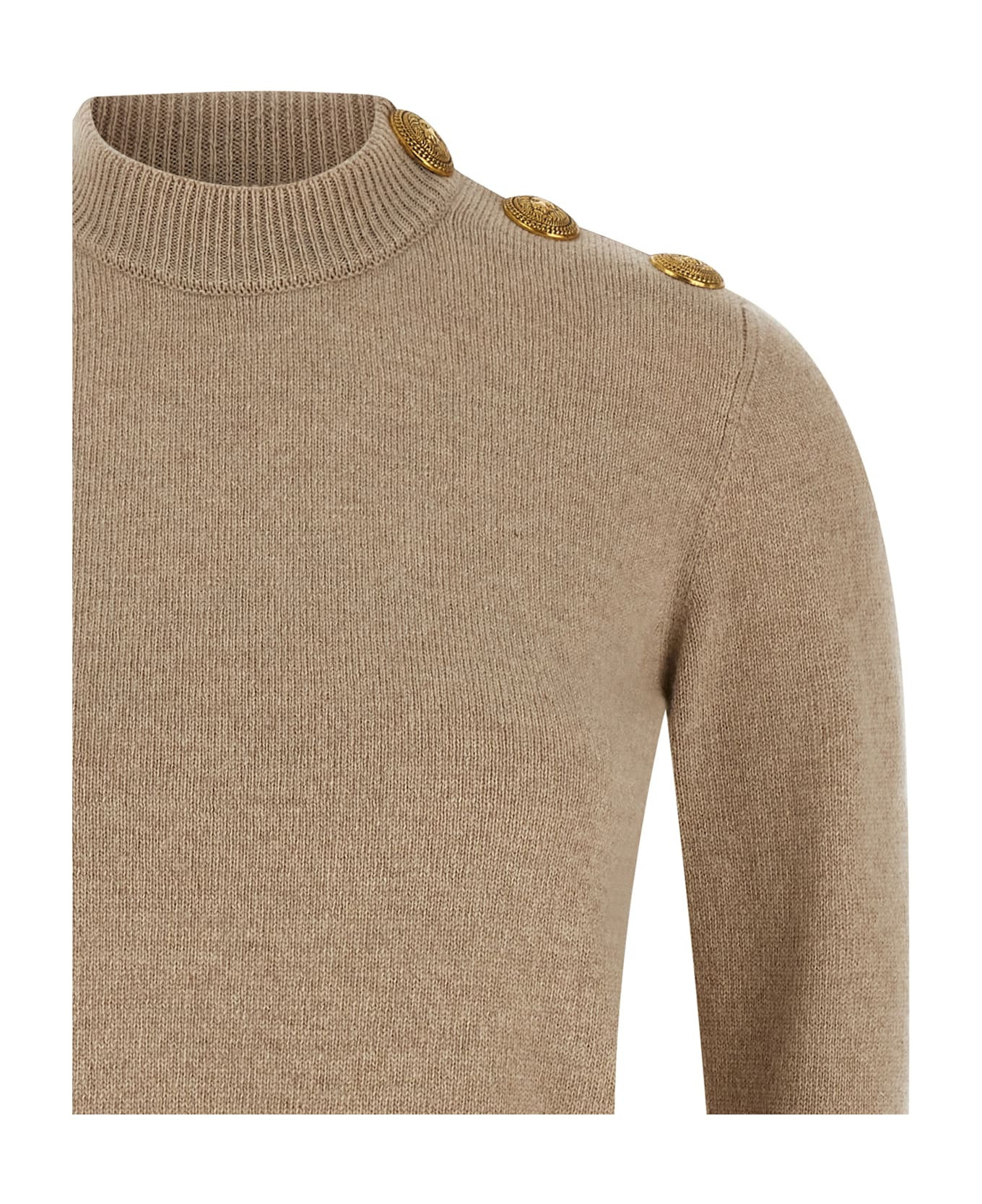 Eco-cashmere Button Sweater - 3