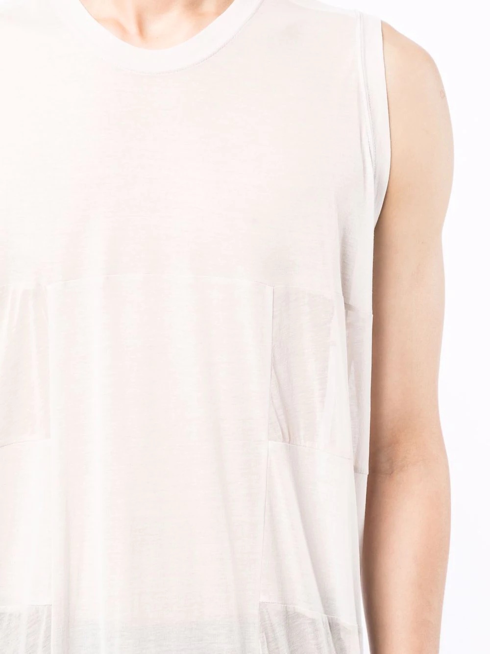 long-line style tank top - 5