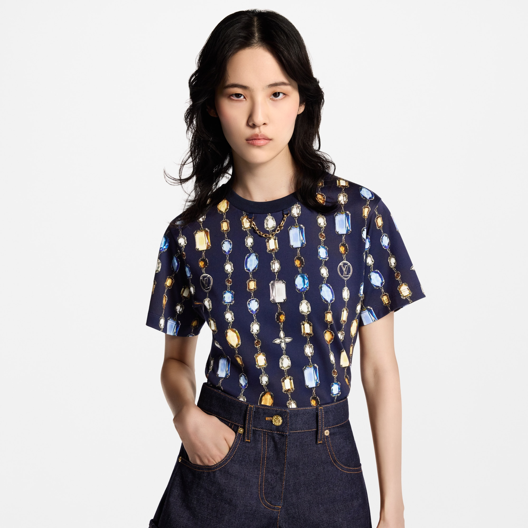 Necklace Print T-Shirt - 4