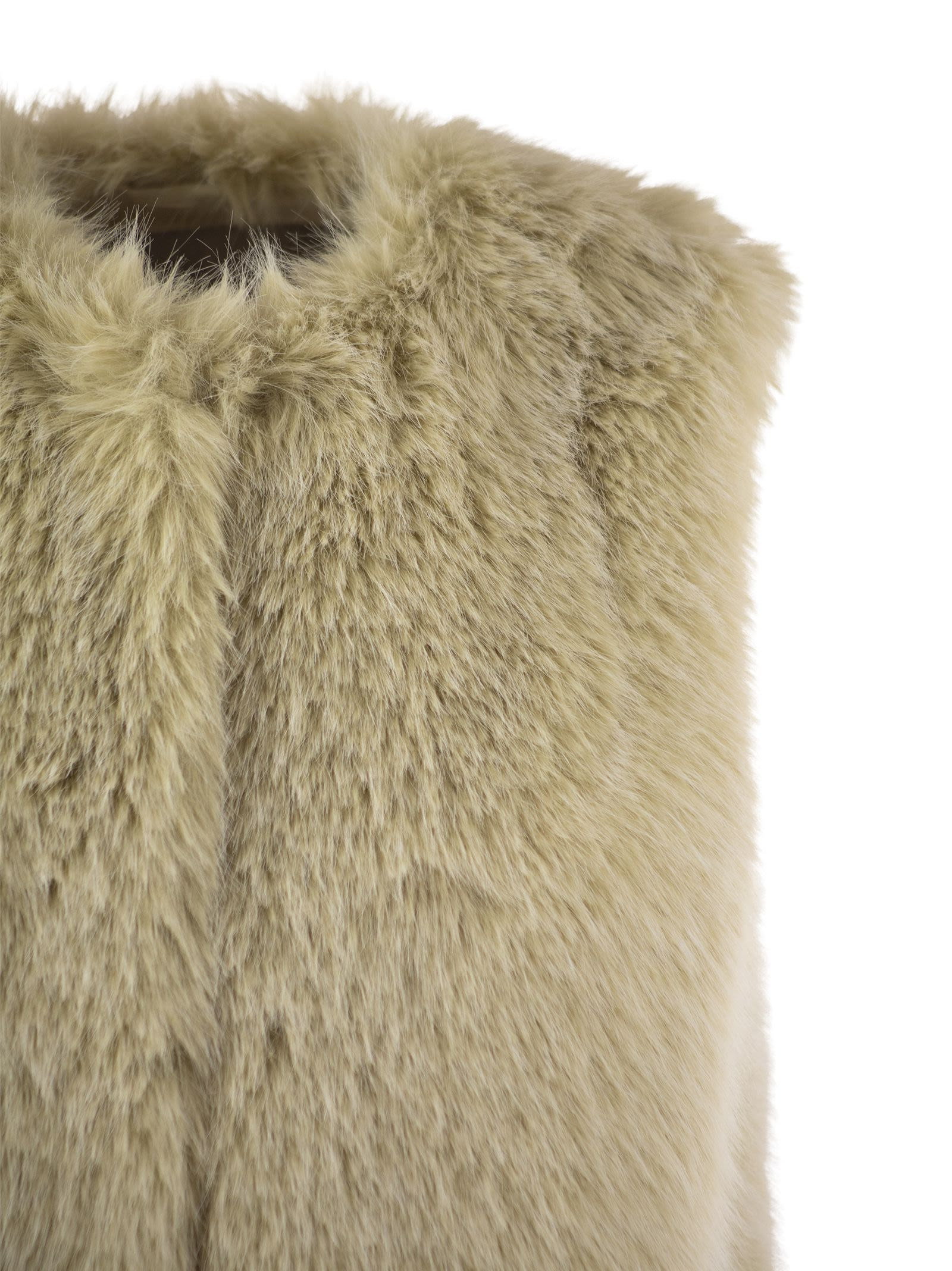 Herno Women Cruelty-Free Fur Sleeve Coat - 4
