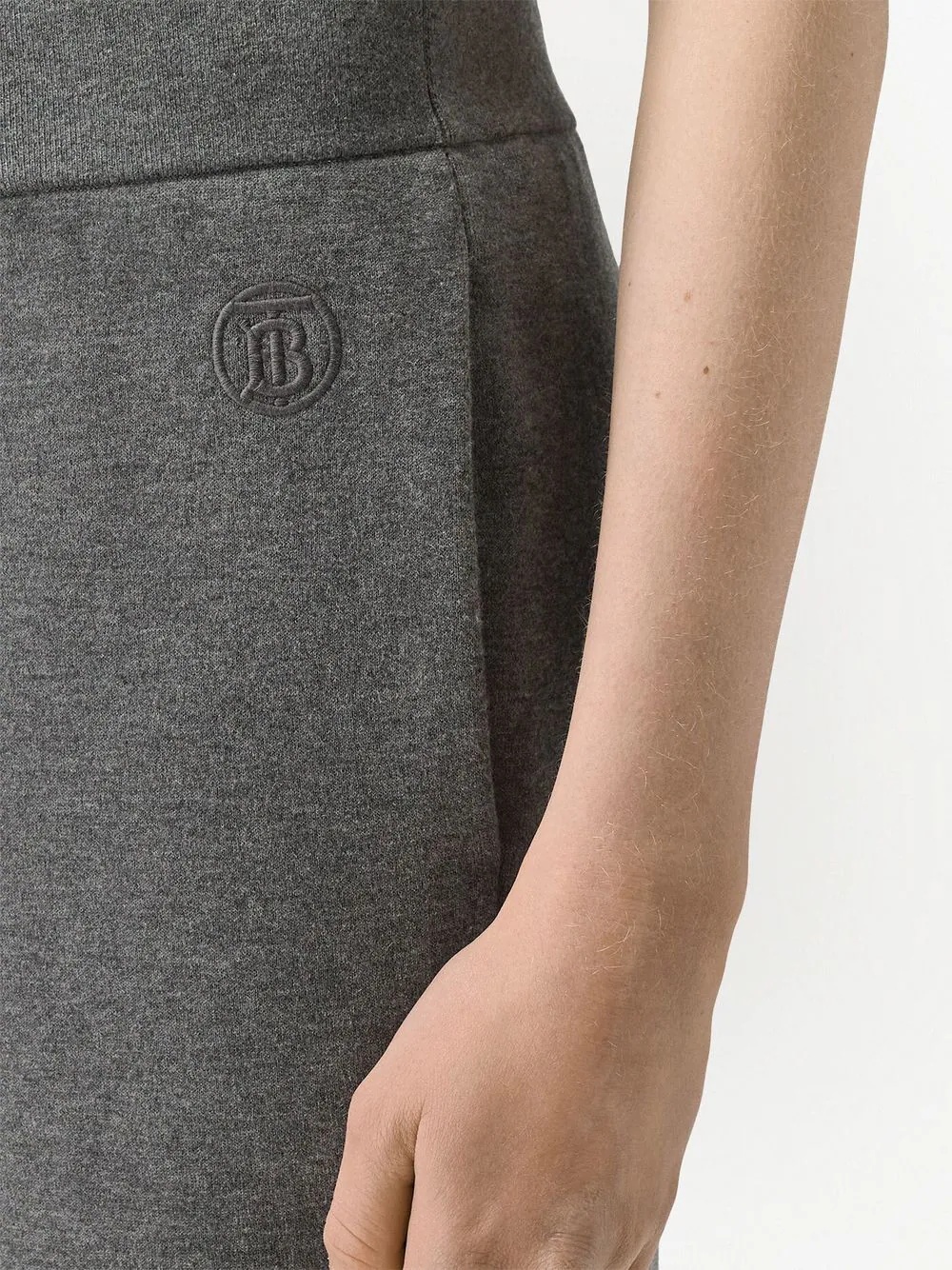 embroidered monogram sweatpants - 5