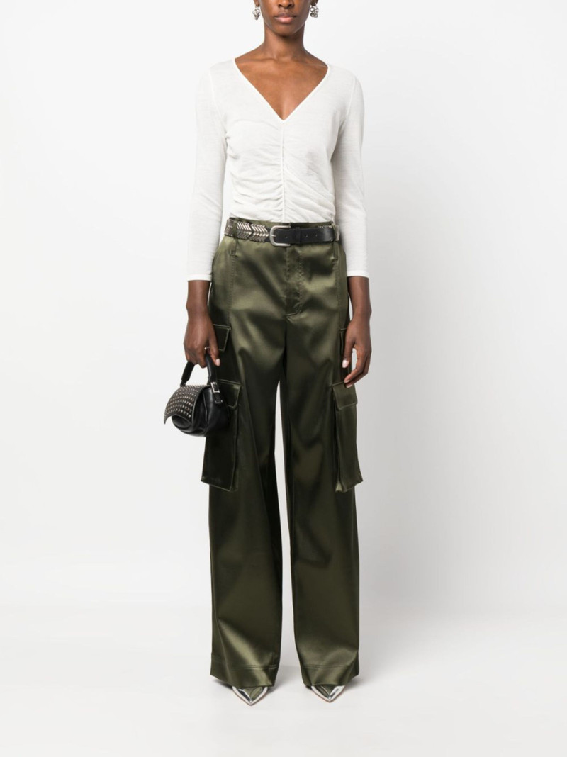 Isabel Marant gathered-detail long-sleeve top outlook