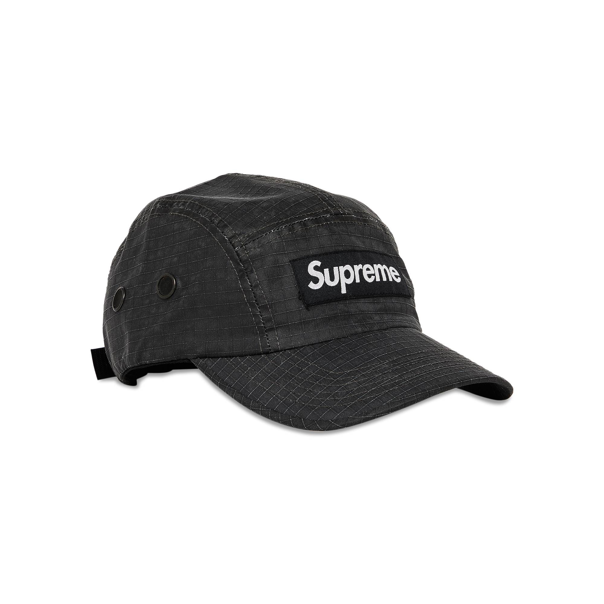 Supreme Distressed Ripstop Camp Cap 'Black' - 2