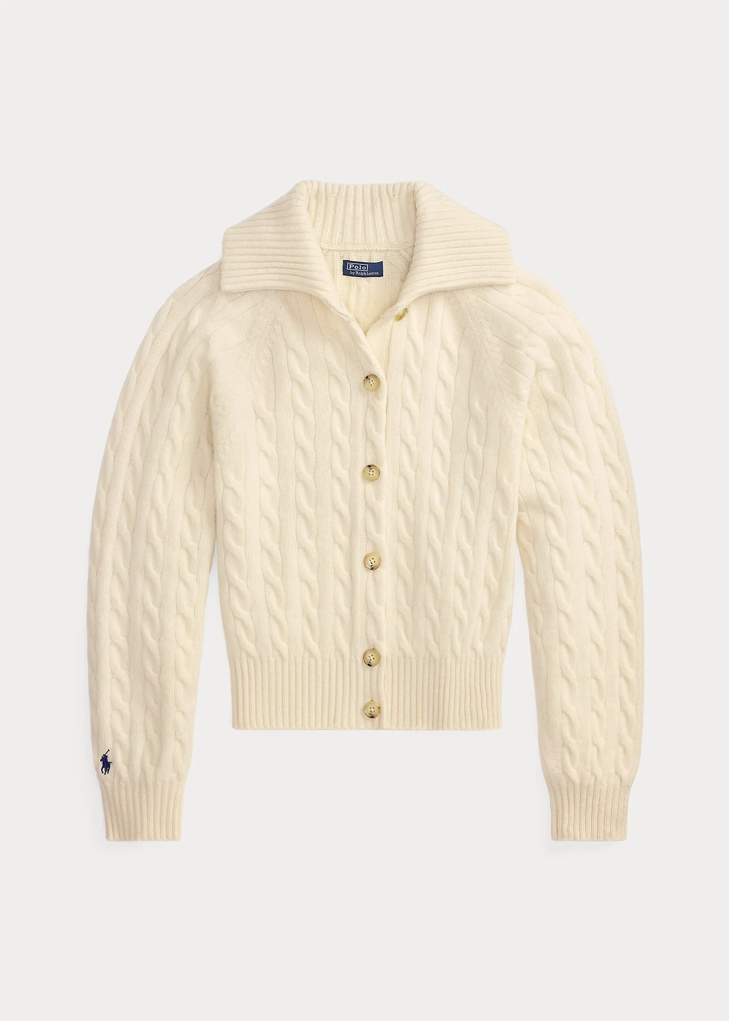 Cable-Knit Wool-Cashmere Jacket - 1