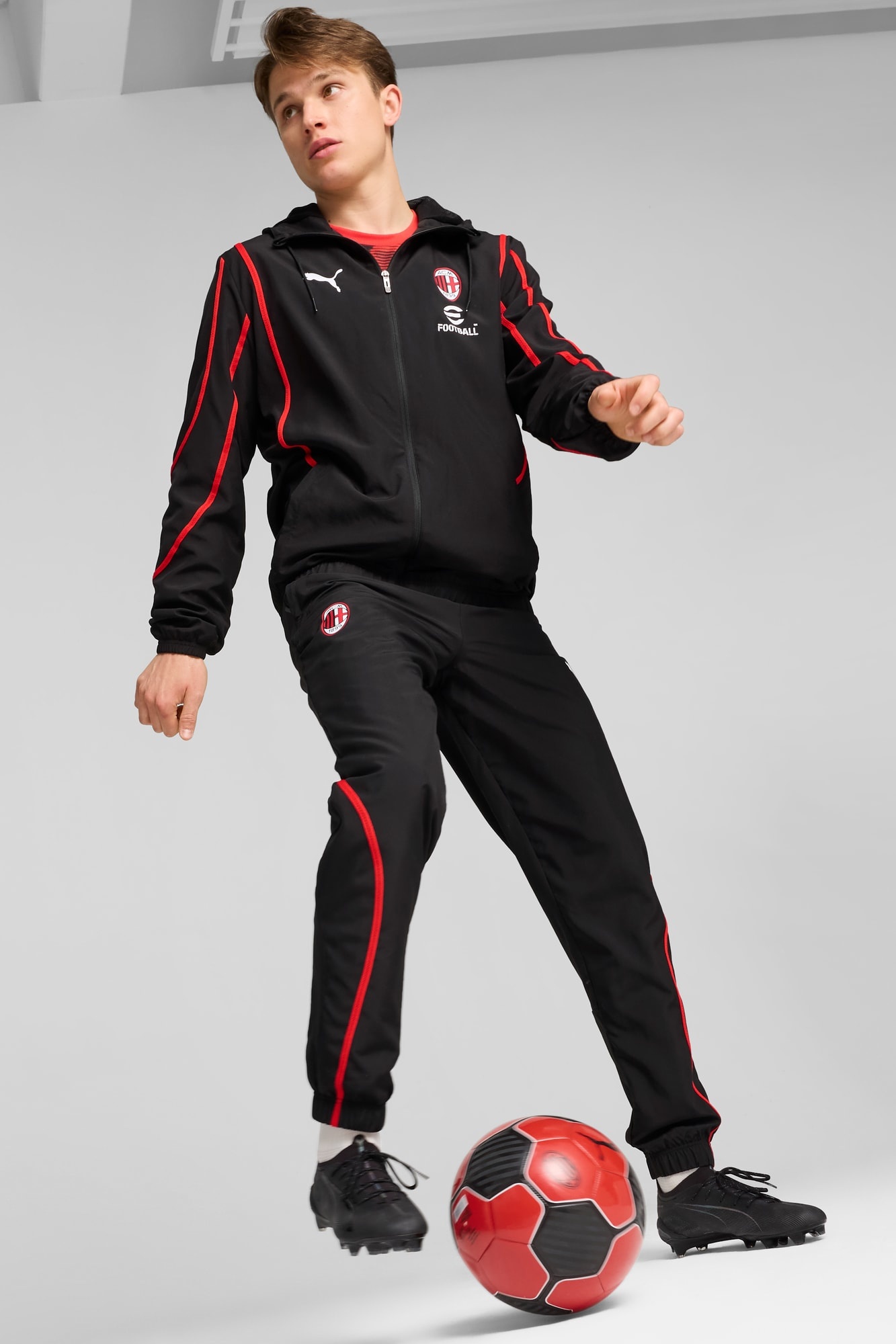 AC Milan Pre-Match Men's Woven Soccer Jacket - 5