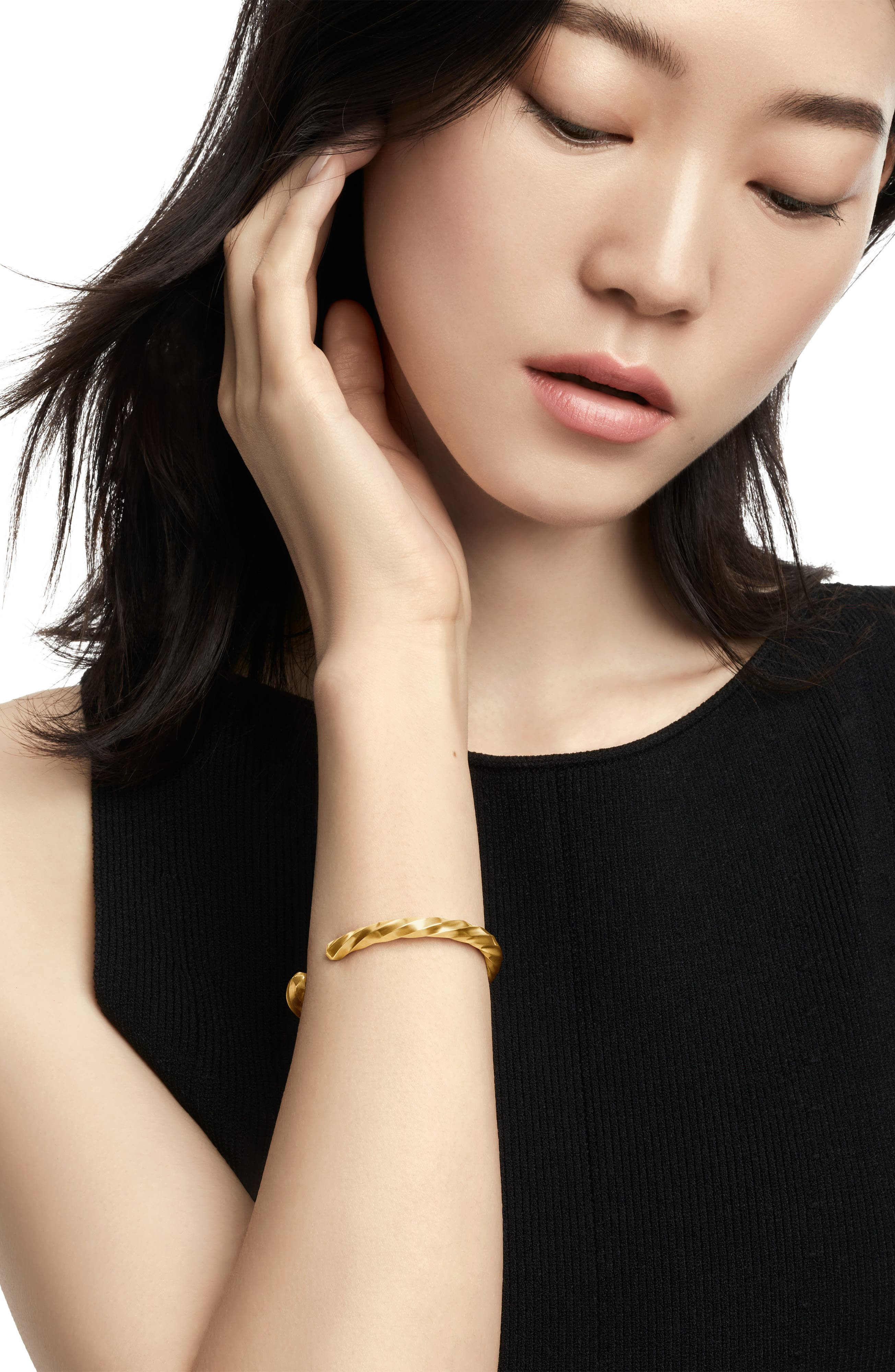 David Yurman Cable Edge® Cuff Bracelet in 18K Yellow Gold, 5.5mm in 18K Gold Recycled at Nordstrom - 6