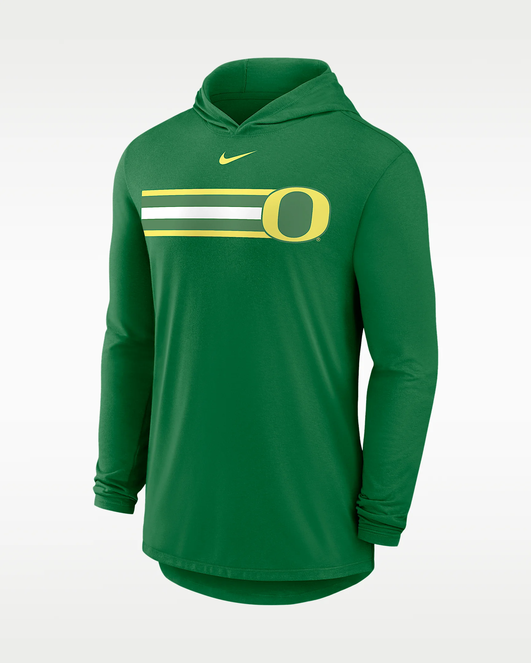 Oregon Primetime Pattern Men's Nike Dri-FIT College Long-Sleeve Hooded T-Shirt - 1