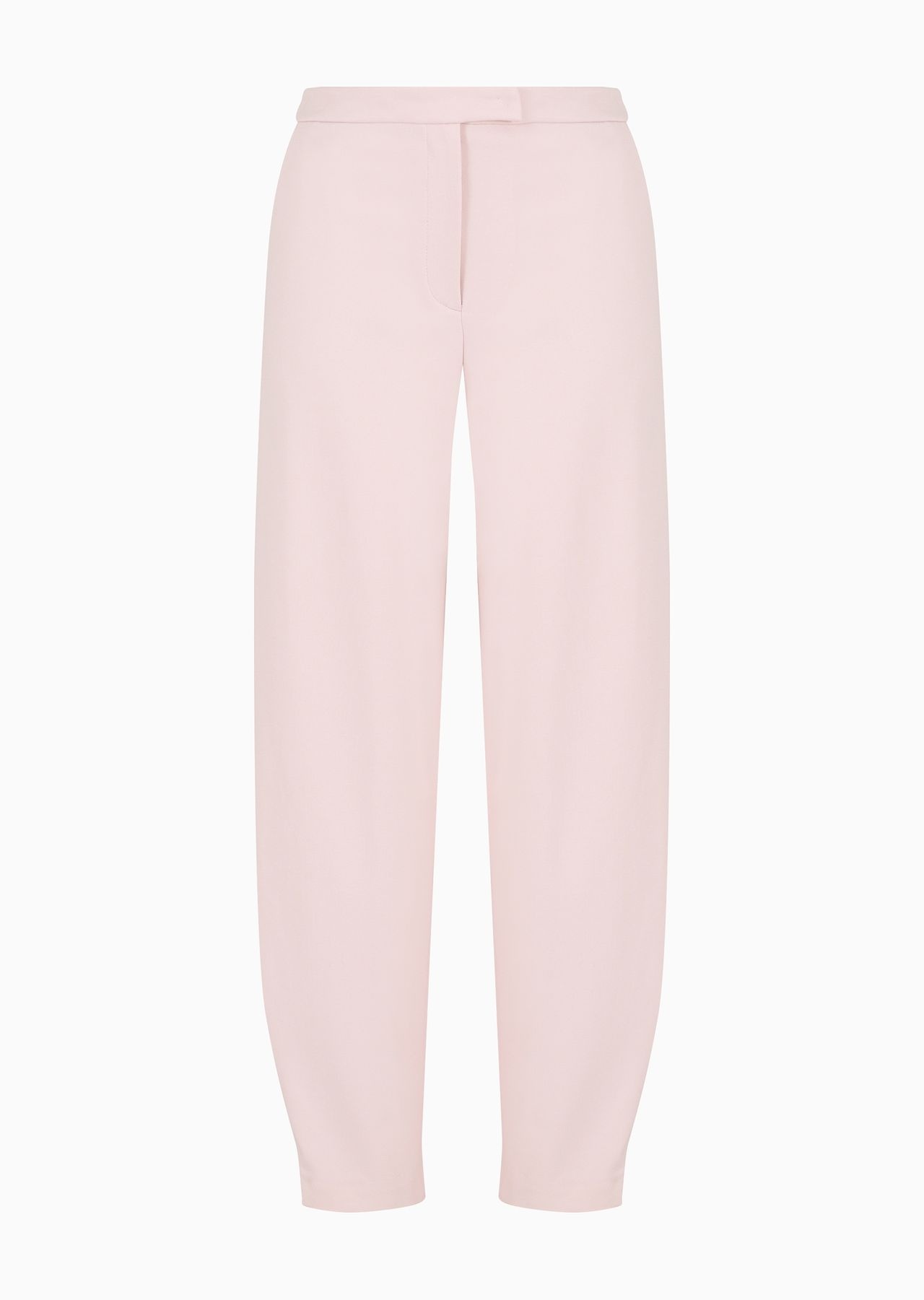 Stretch Milano-stitch fabric trousers with narrow hem - 1