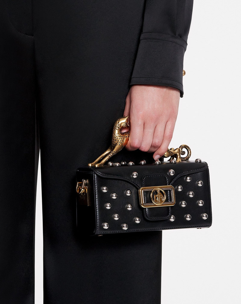 Lanvin STUDDED LEATHER NANO PENCIL CAT BAG outlook