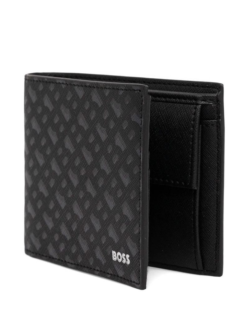 BOSS logo-embossed wallet outlook
