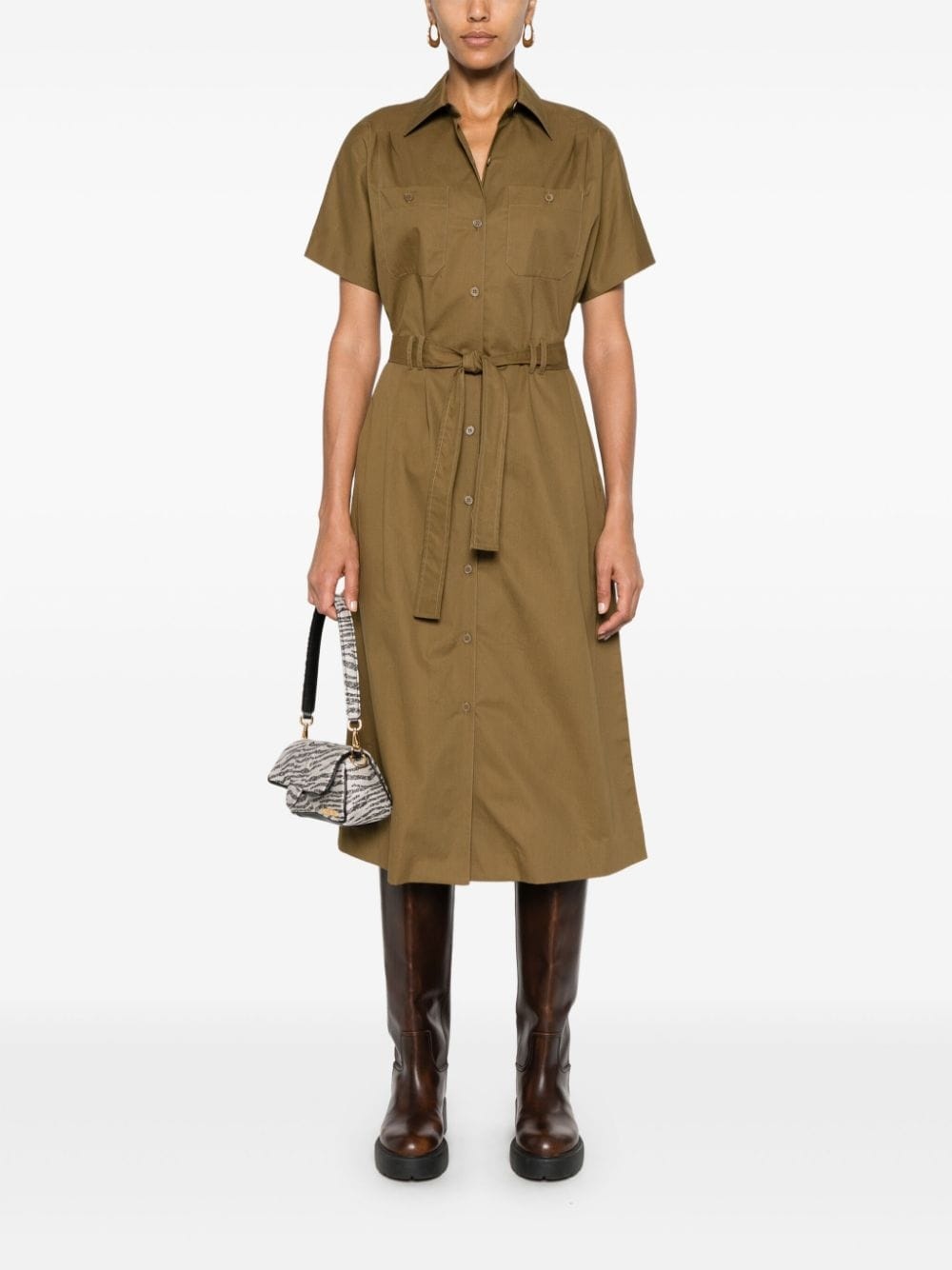 shirt midi dress - 2
