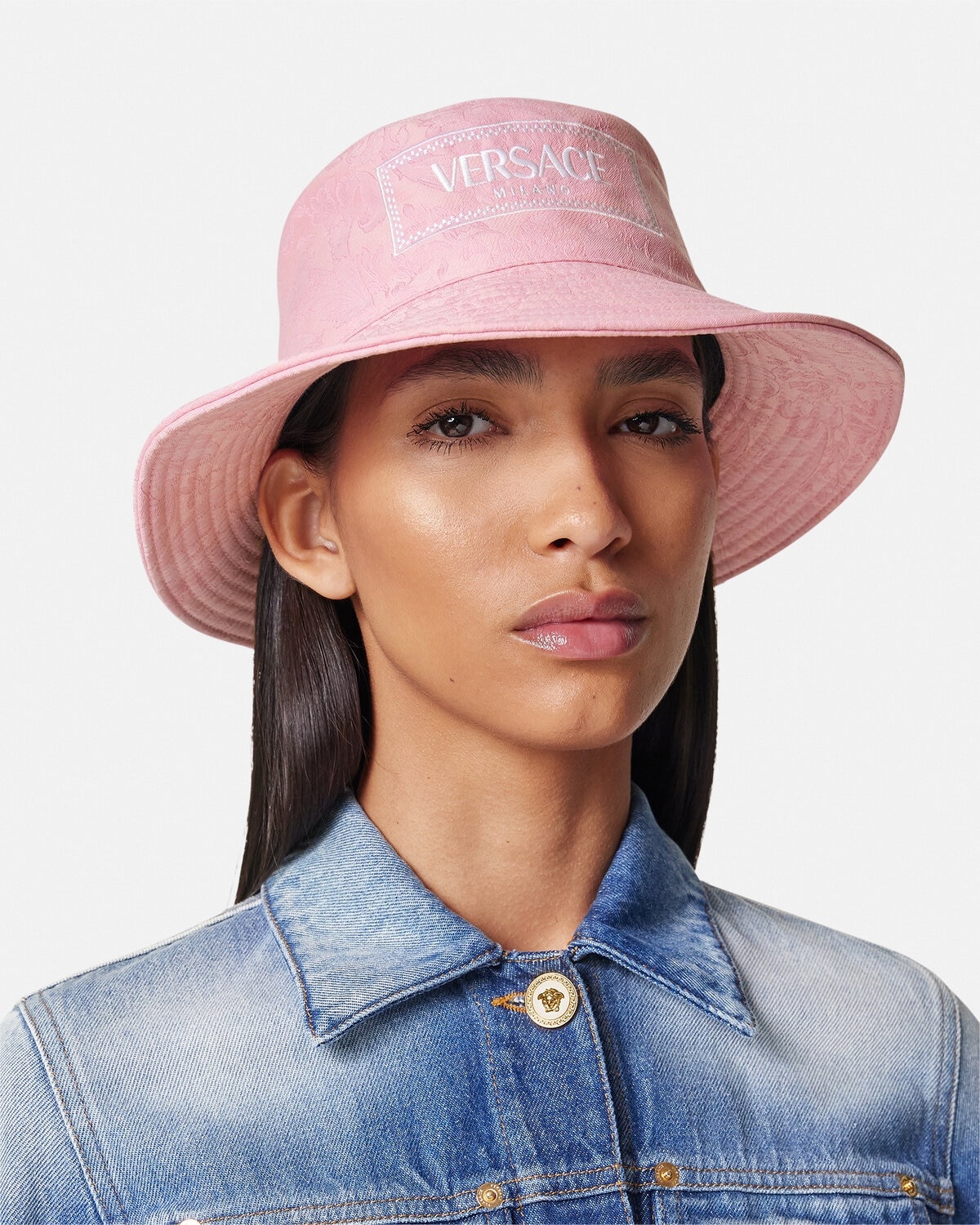 Barocco Jacquard Logo Bucket Hat - 3