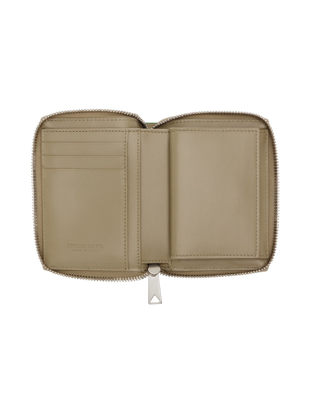 Taupe Zip Around Wallet - 3