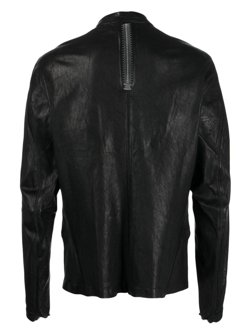 Isaac Sellam zip-detail leather jacket outlook