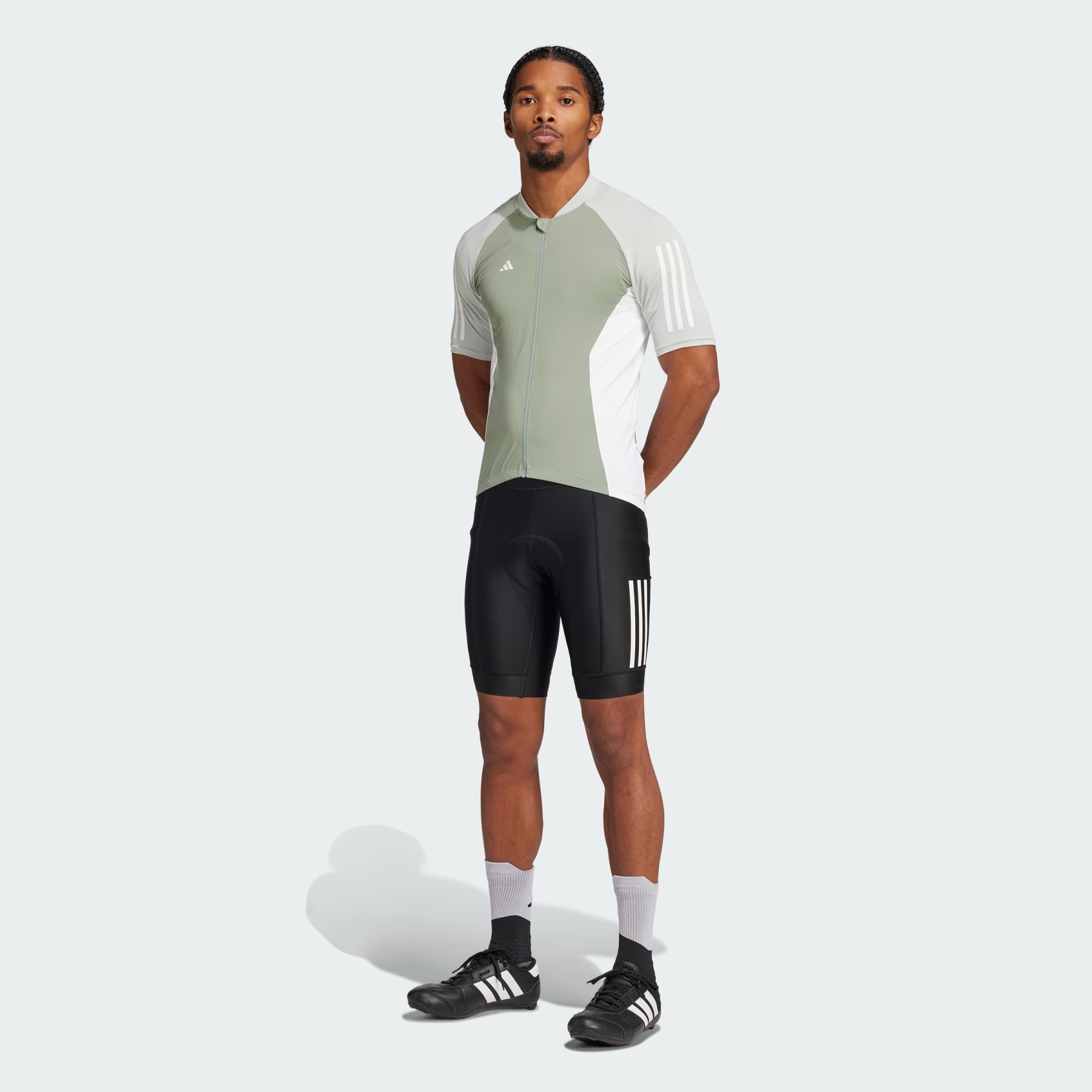 Essentials 3-Stripes Padded Cycling Shorts - 5