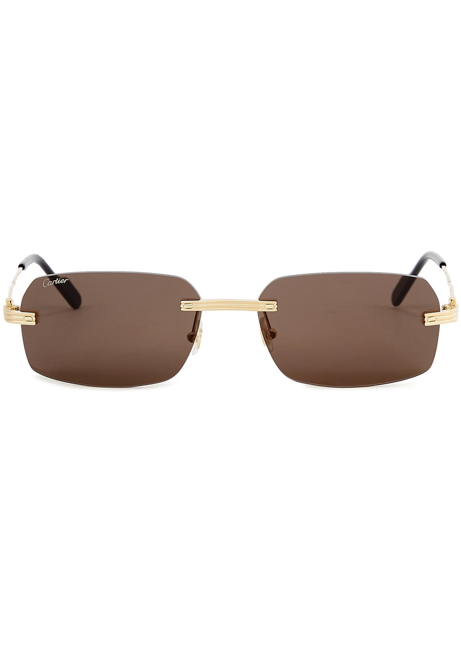 Cartier Première De Cartier Gold-tone Rimless Sunglasses, Sunglasses - 2