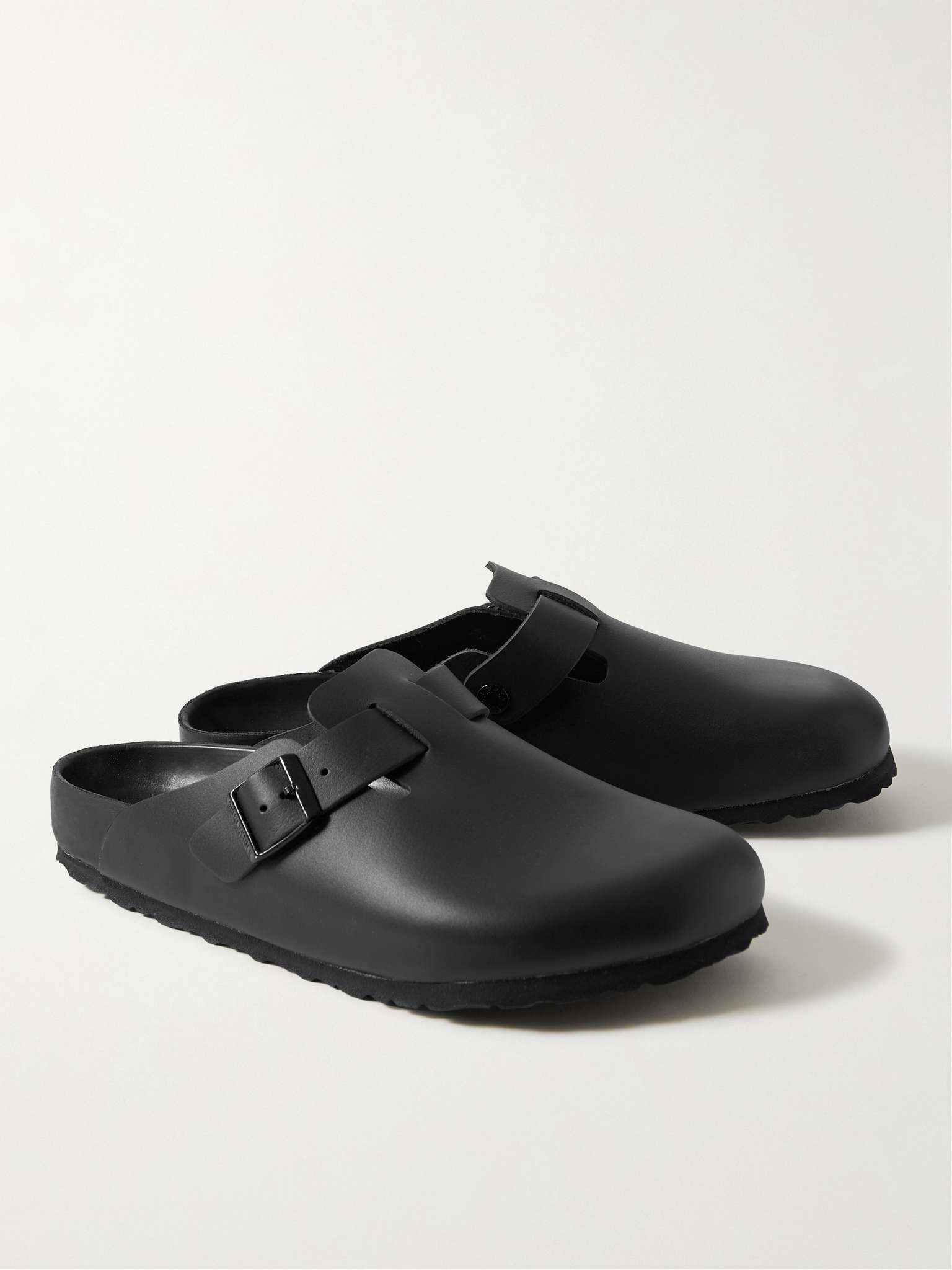 Boston Exquisite Leather Clogs - 4