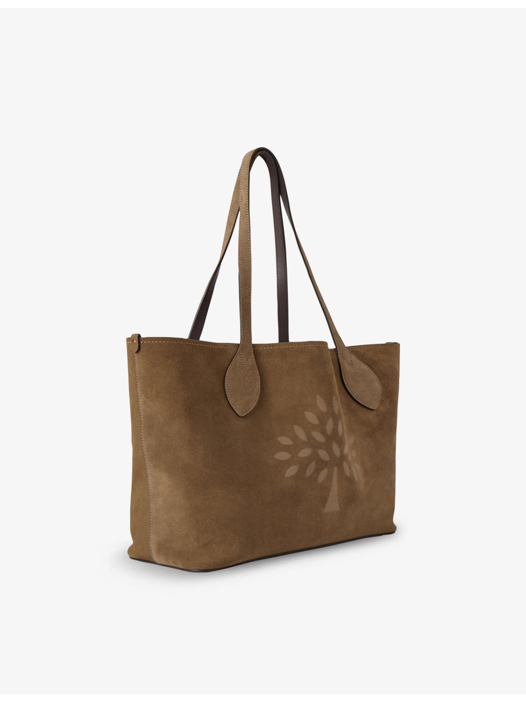 Small Tree Suede Tote Bag - 3