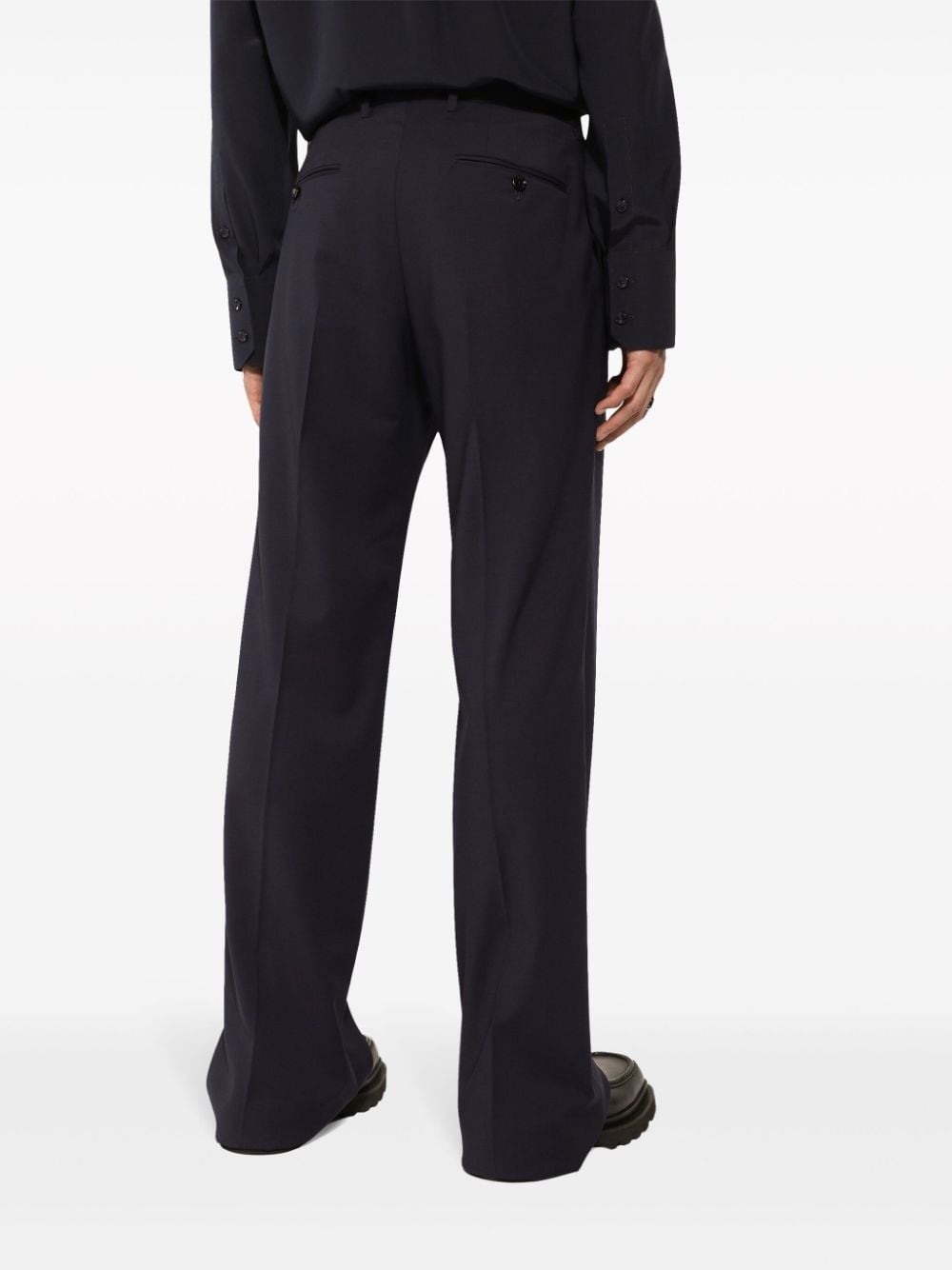 linen-blend trousers - 5