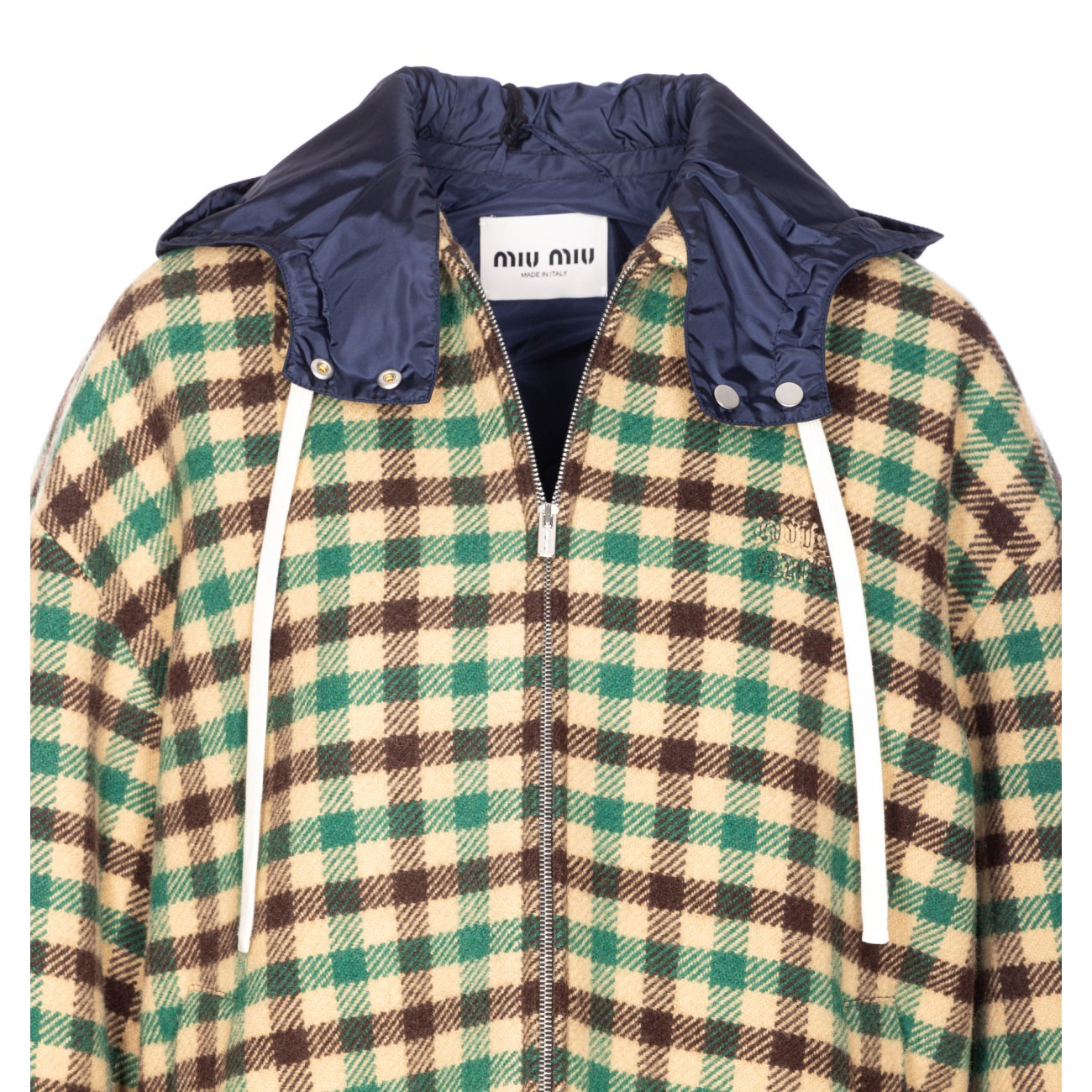 Miu Miu Women Check Motif Jacket - 4