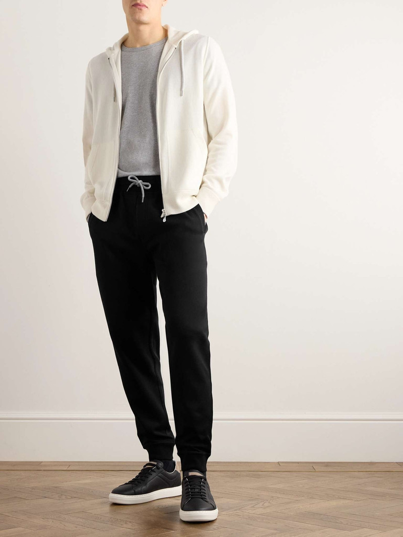 Brunello Cucinelli Tapered Cotton-Blend Jersey Sweatpants outlook