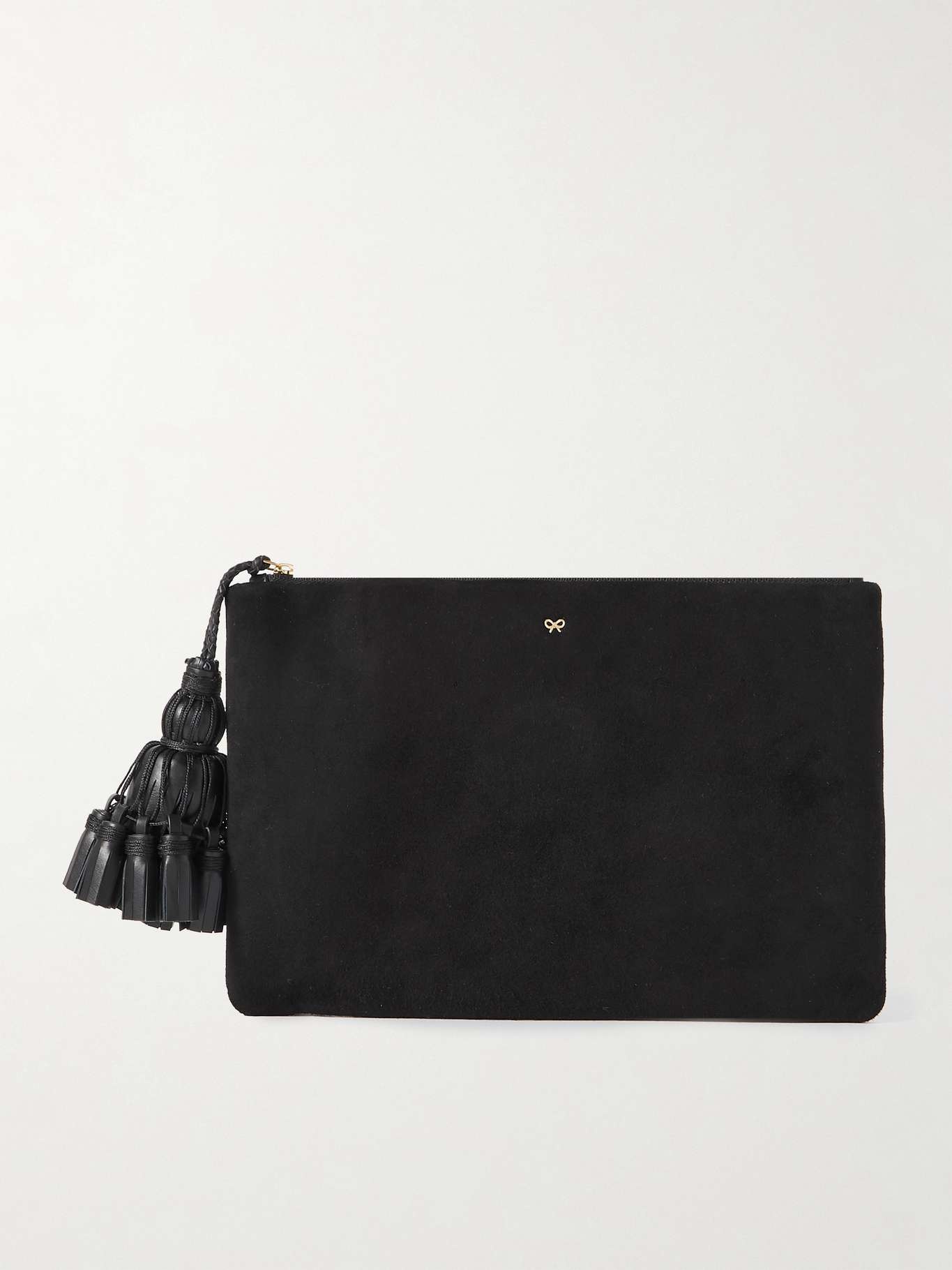 Georgiana tasseled suede clutch - 1