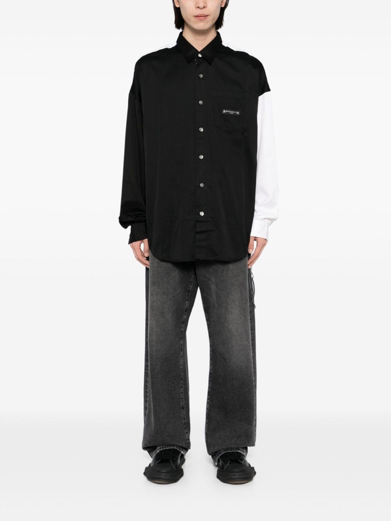 MASTERMIND WORLD logo-patched shirt outlook