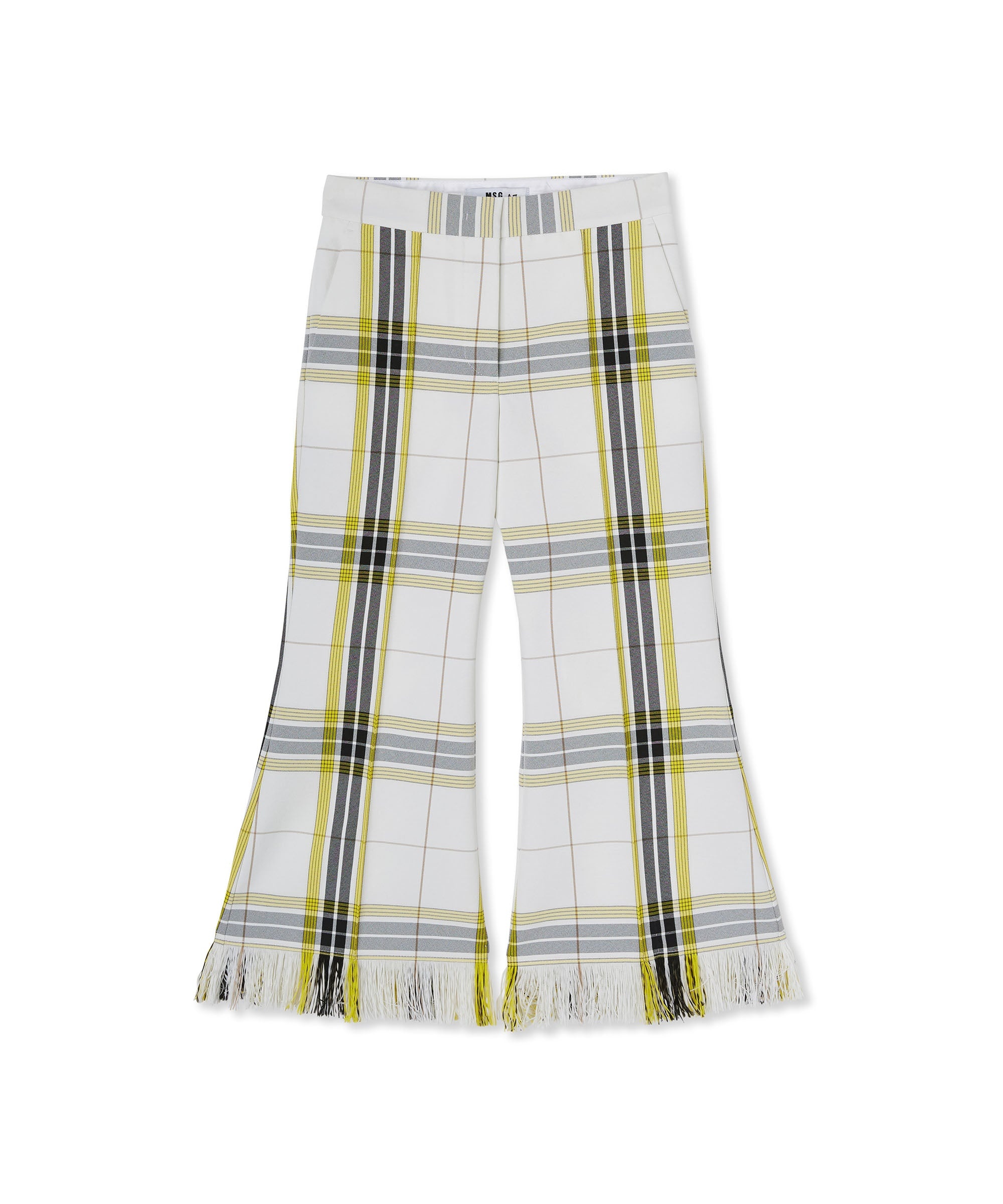 Tecno canvas check crop pants - 1