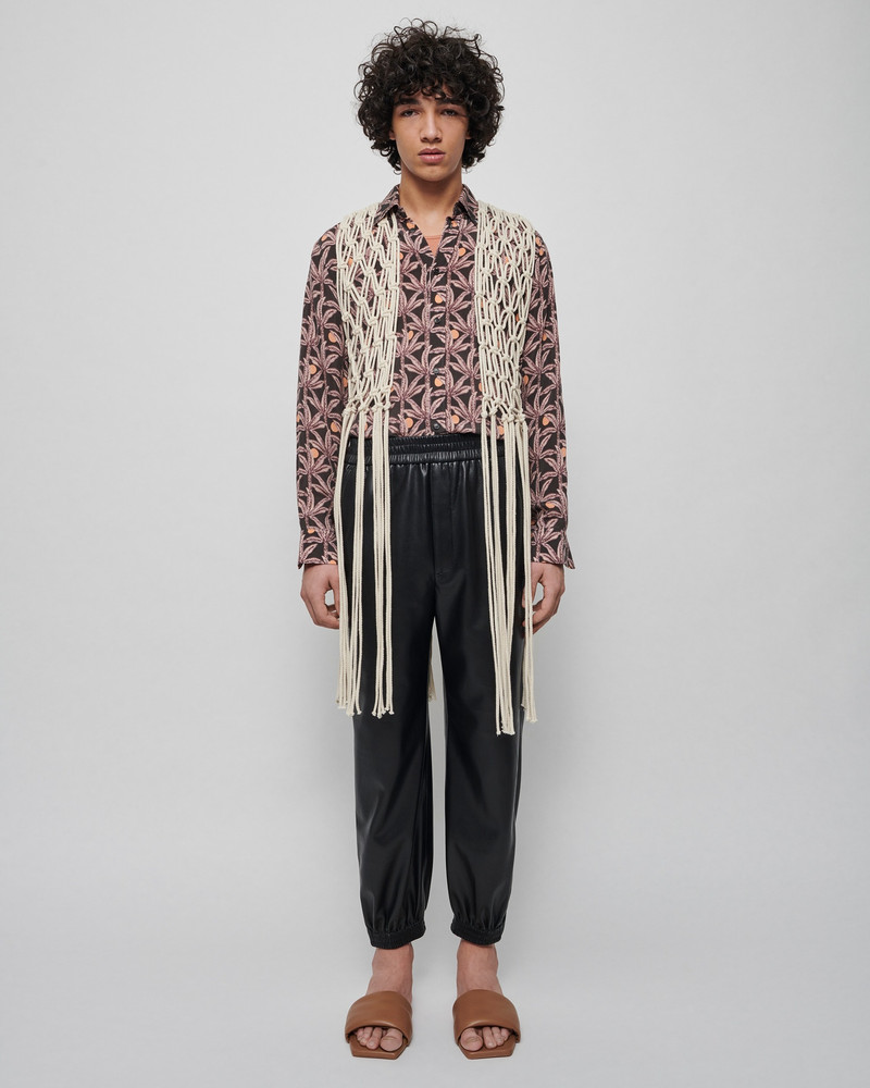 GORO - Vegan leather pants - Black 3