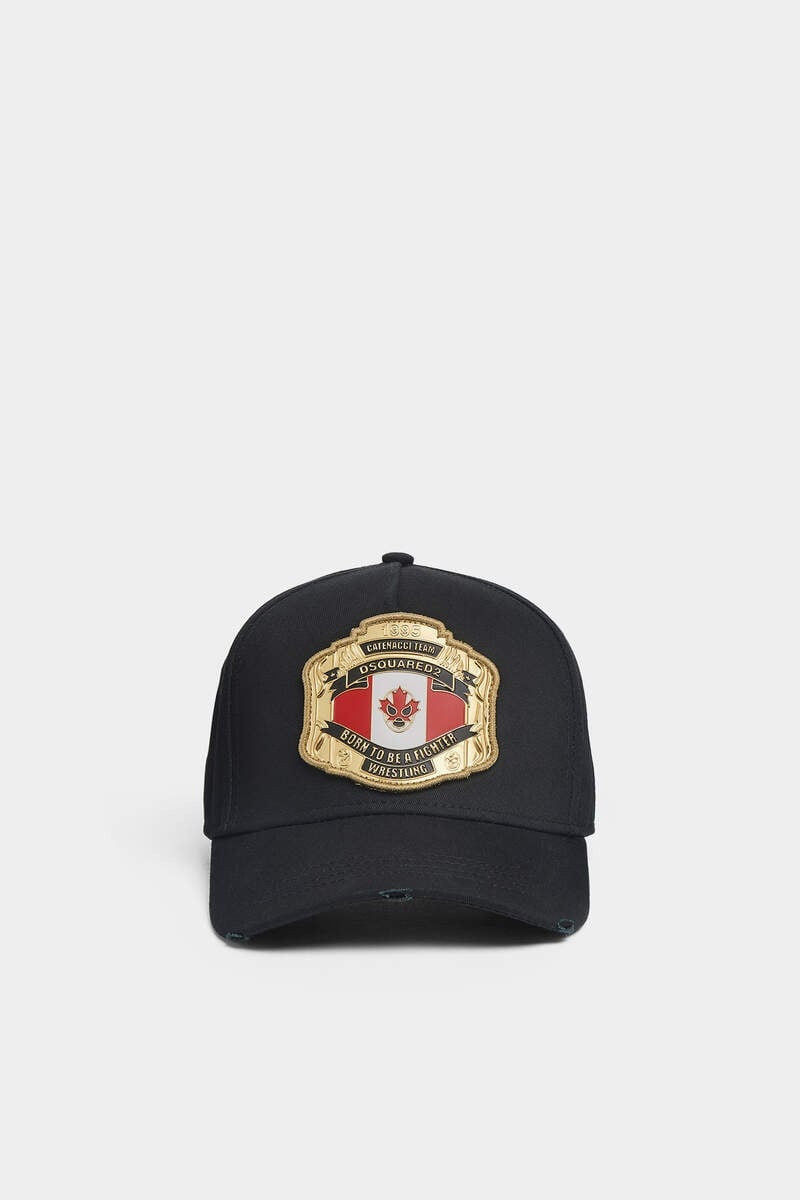 DSQUARED2 BOXEUR SHINY PATCH BASEBALL CAP 1