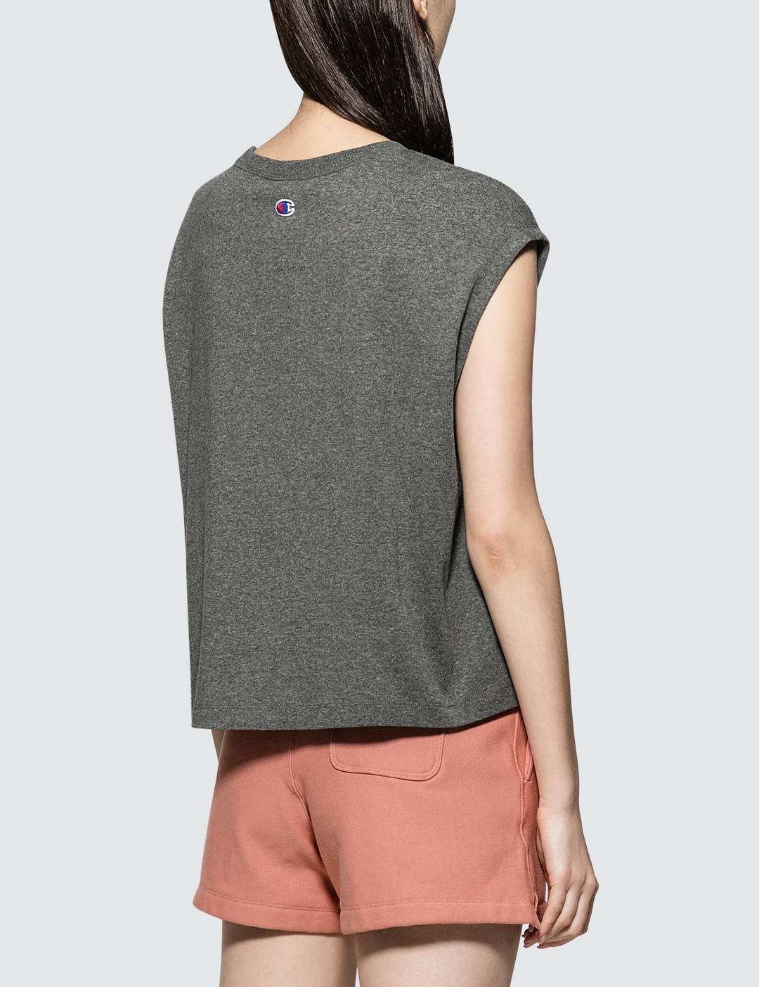 Cropped Oversized Tank Top - 3