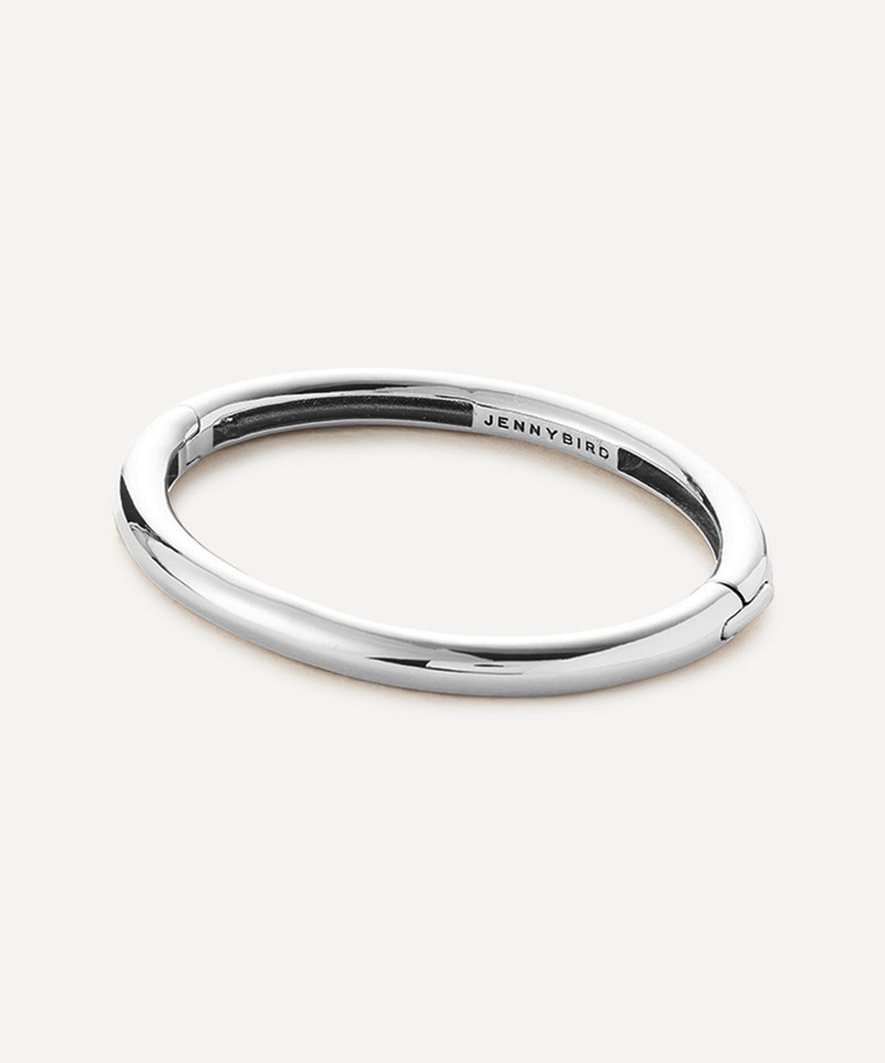 Silver-Plated Gia Bangle Bracelet 1
