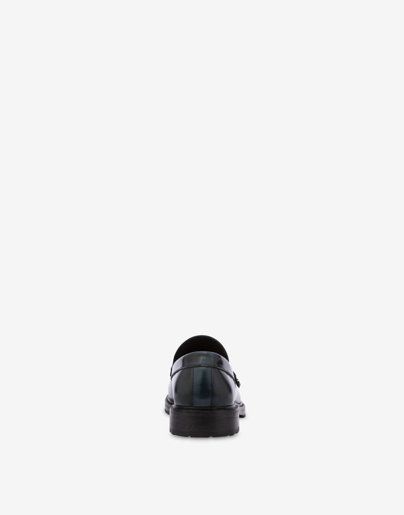 Moschino COLLEGE GRADIENT-EFFECT CALFSKIN LOAFERS outlook