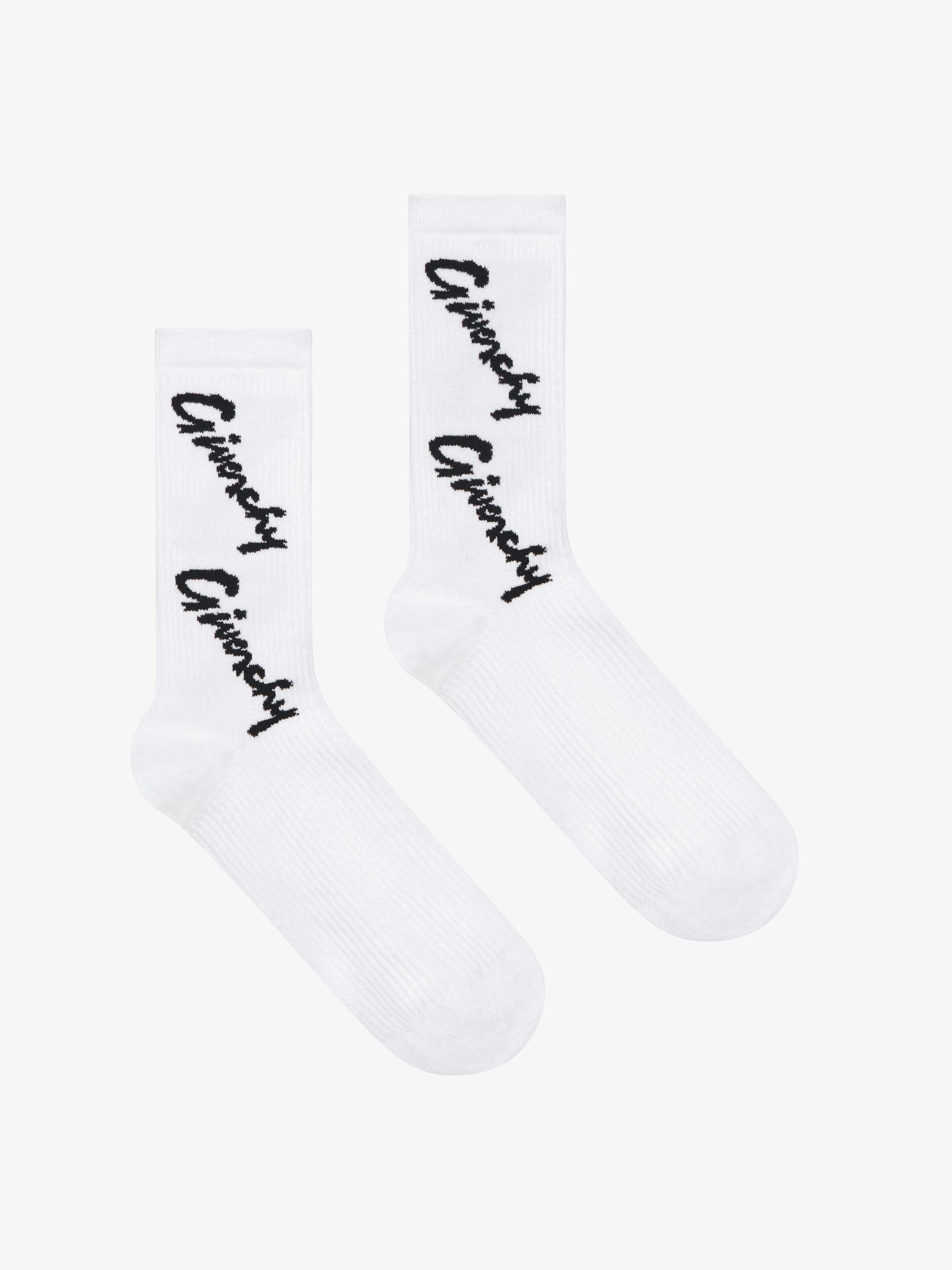 SOCKS IN ALL-OVER GIVENCHY COTTON - 1