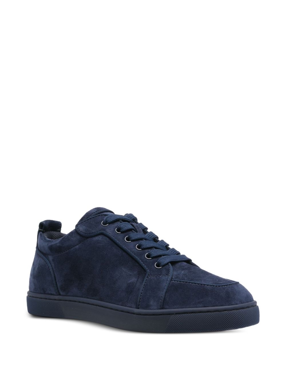 suede lace-up trainers - 2