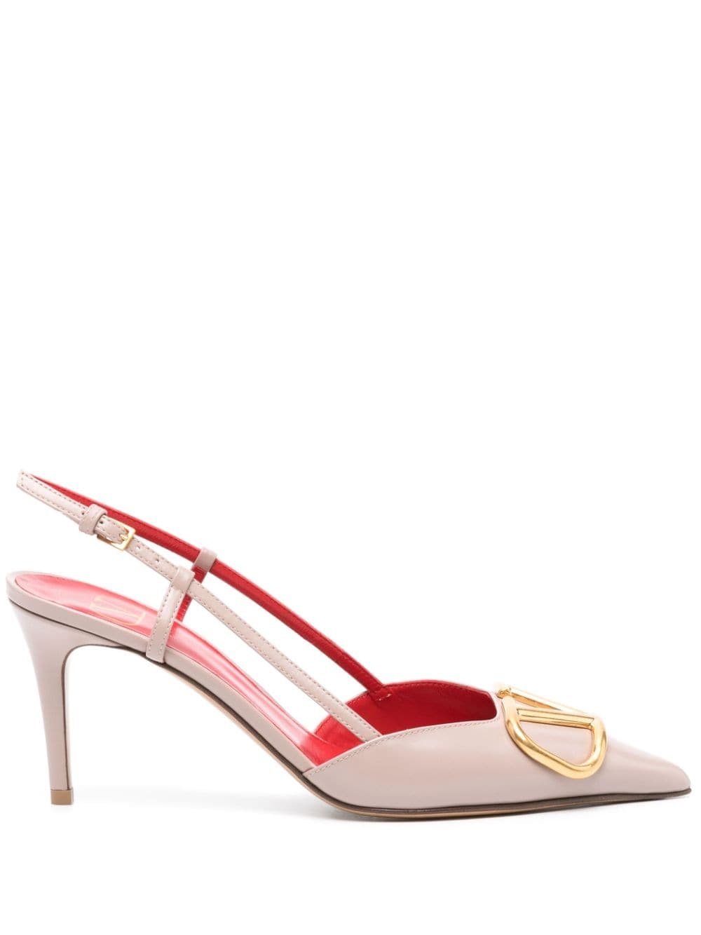 VLogo Signature 80mm slingback pumps - 1