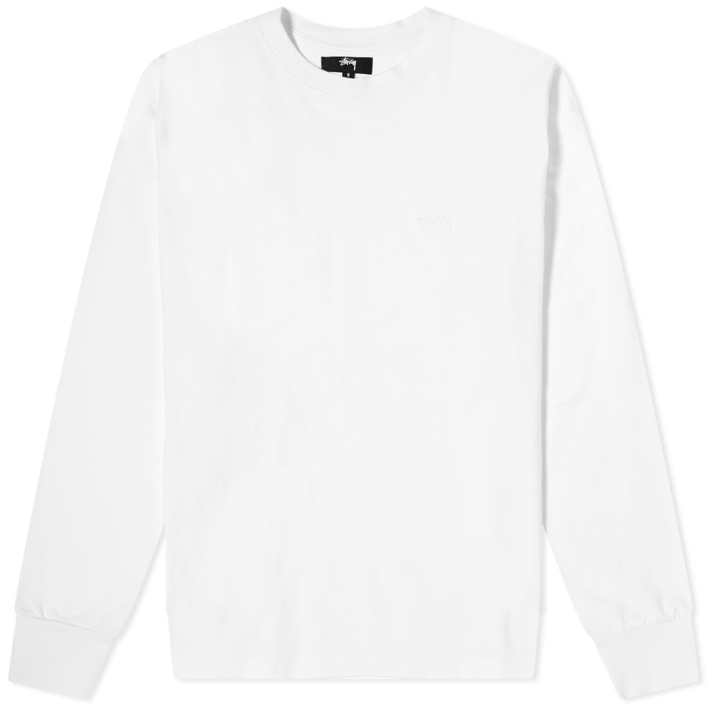 Stussy Long Sleeve Stock Logo Tee - 1