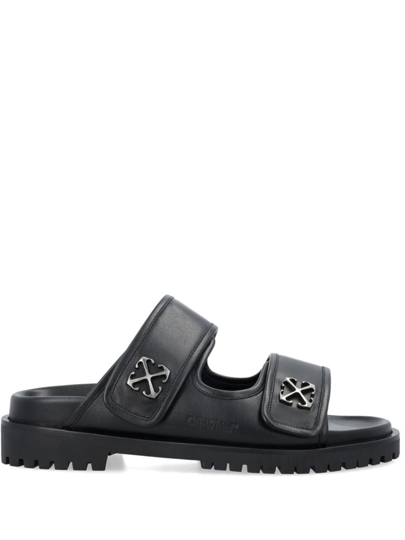 Arrows-motif leather sandals 1