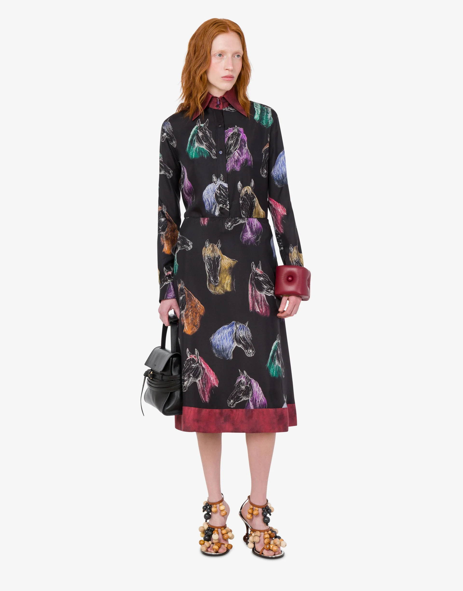 PRINTED SILK TWILL SHIRT - 1
