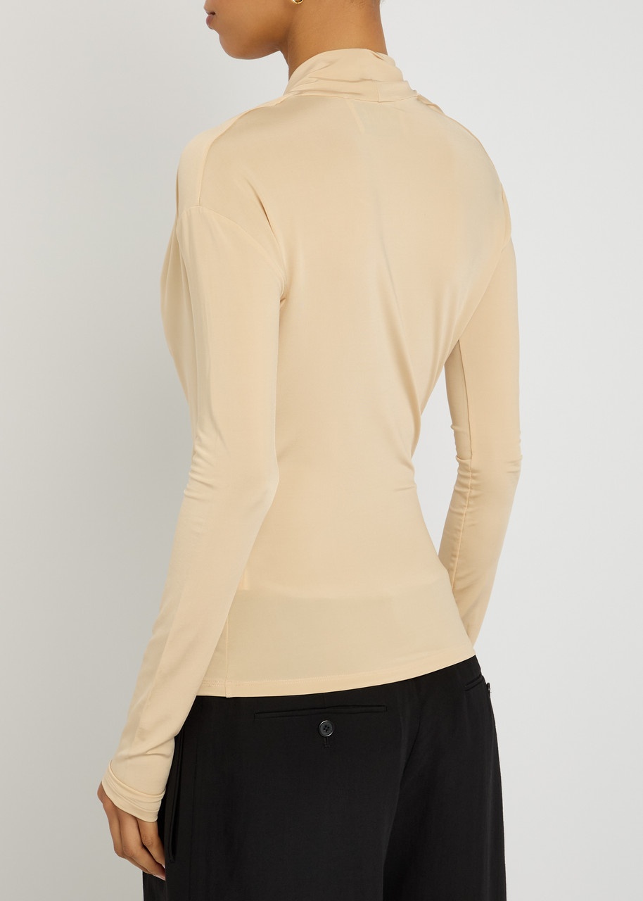 Tove Fina Draped Stretch-jersey top - 3