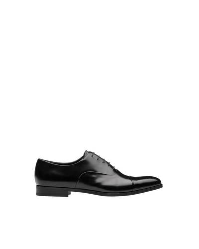 Prada Brushed leather laced Oxford shoes outlook